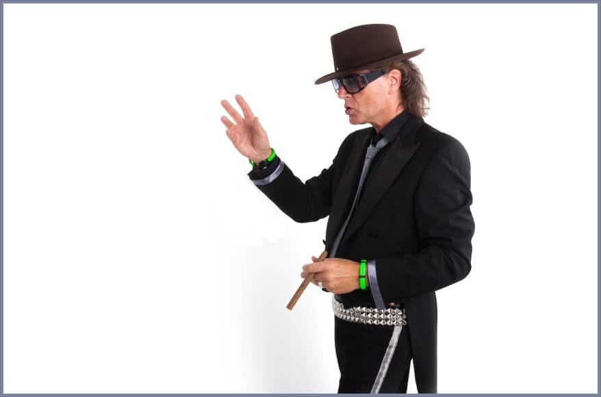 Promotionfoto von Udo Lindenberg Doppelgänger Karsten Bald