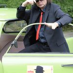 Udo Lindenberg Double Karsten Bald macht sich mit dem Trabbi auf zum Musical 'Hinterm Horizont'